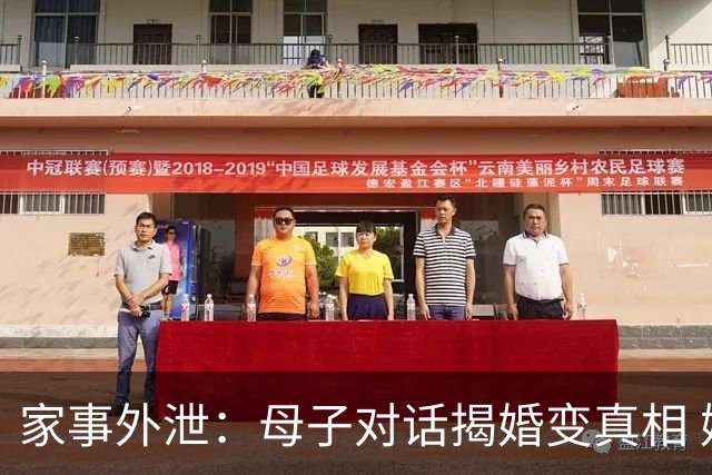家事外泄：母子对话揭婚变真相 媒体人感叹失亲为最大输家