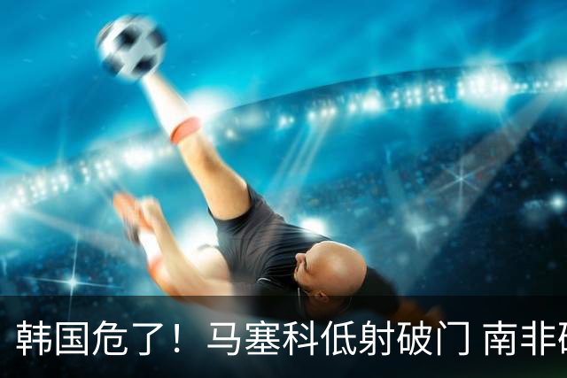 韩国危了！马塞科低射破门 南非破僵1-0领先